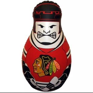 Chicago Blackhawks Tackle Buddy Inflatable Punching Bag NHL Balloon Bop